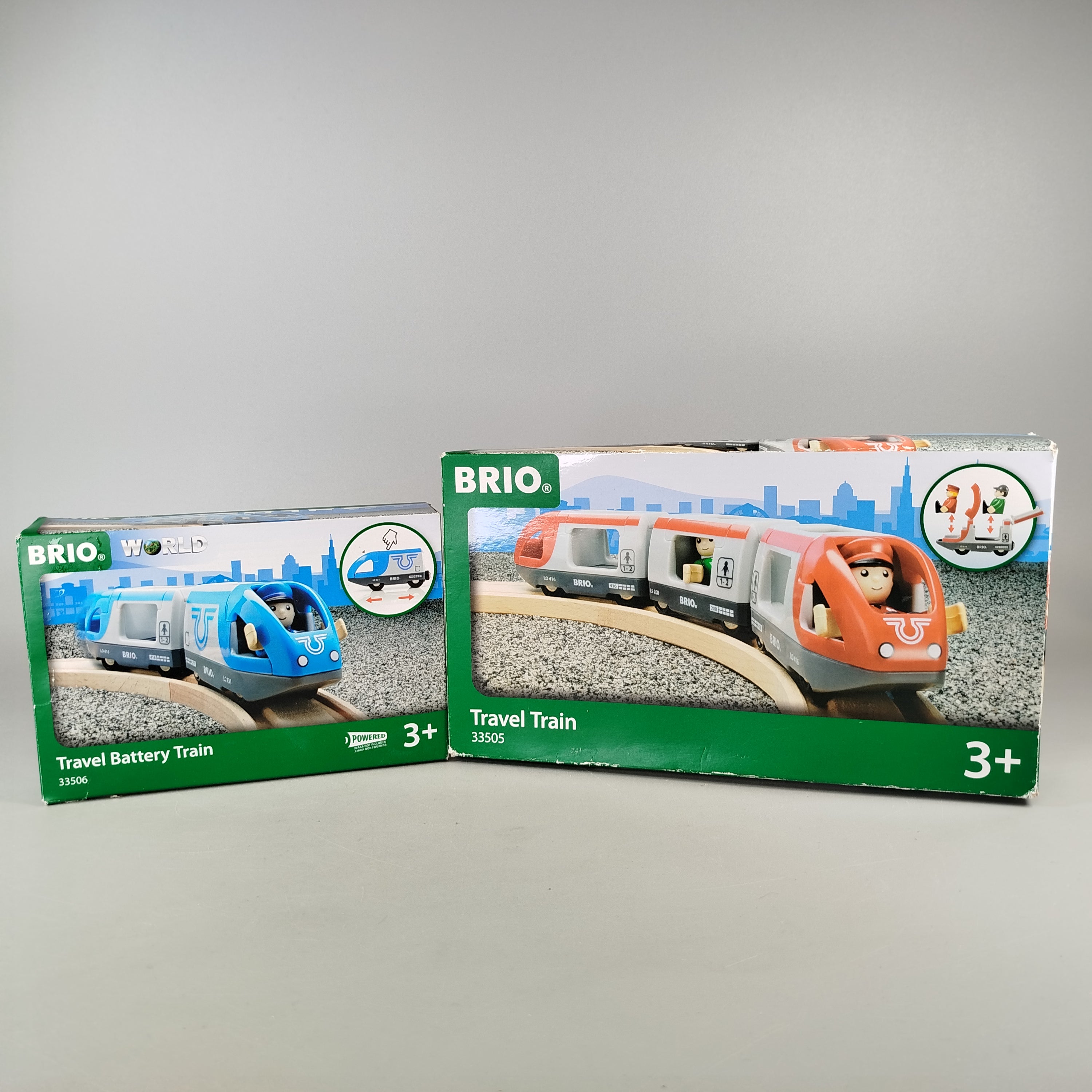 BRIO World Travel Train Set, leichte Gebrauchsspuren, OVP